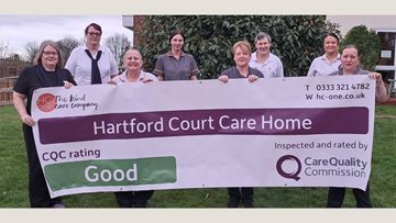 Hartford Court care home, in Cramlington, celebrates success in latest Care Quality Commission Repor